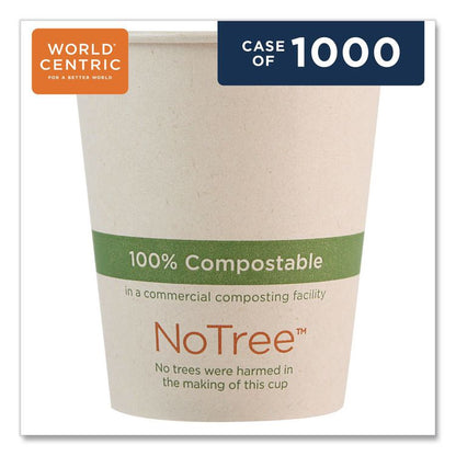 NoTree Paper Hot Cups, 6 oz, Natural, 1,000/Carton
