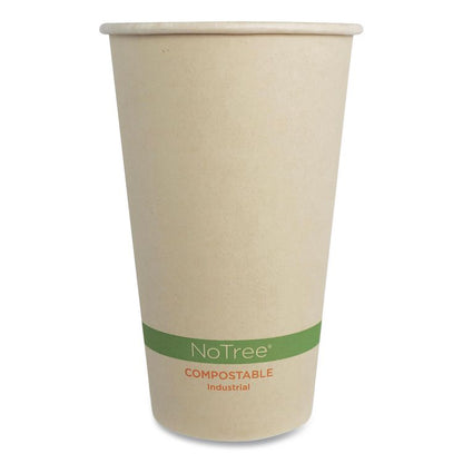 NoTree Paper Hot Cups, 16 oz, Natural, 1,000/Carton