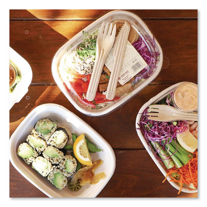 NoTree Cutlery, Light Mediumweight, Fork, Paper, Natural, 1,000/Carton