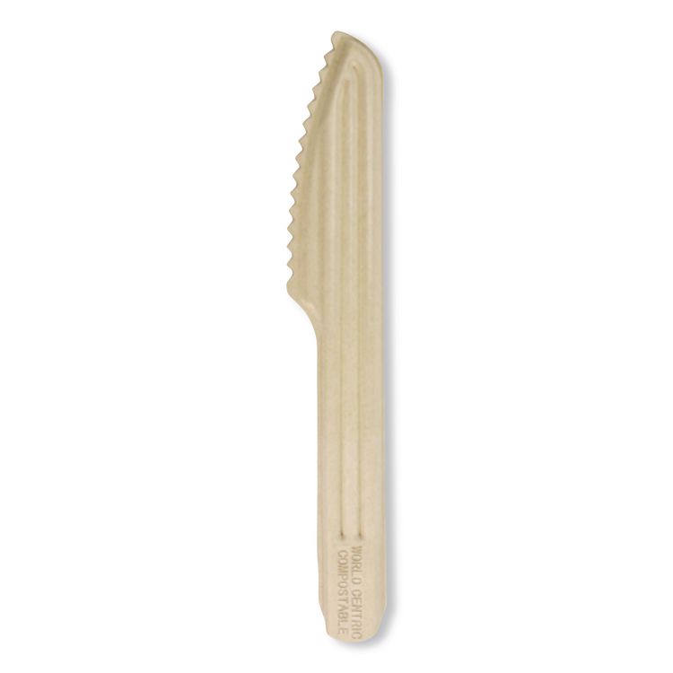 NoTree Cutlery, Light Mediumweight, Knife, Paper, Natural, 1,000/Carton