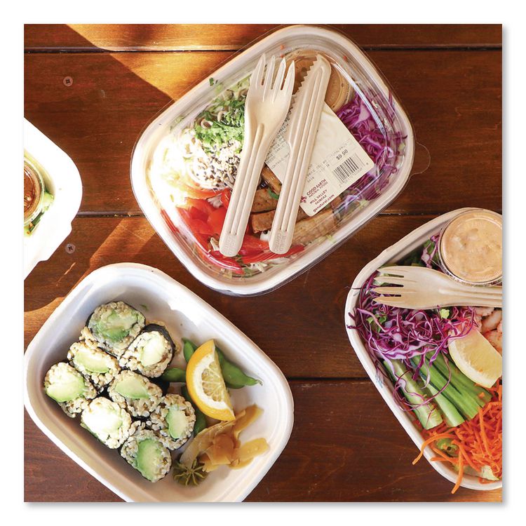 NoTree Cutlery, Light Mediumweight, Knife, Paper, Natural, 1,000/Carton