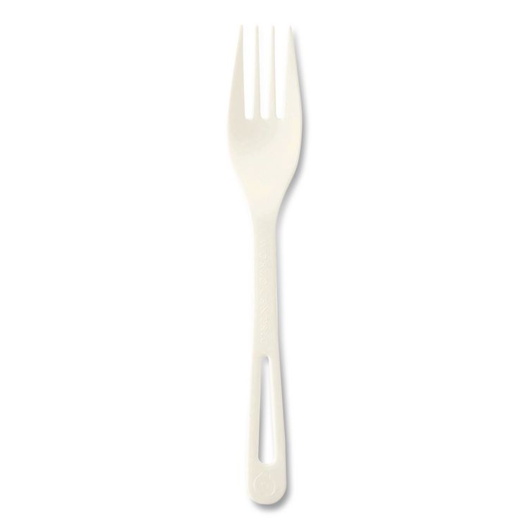 TPLA Bulk Cutlery, Fork, Plastic, Light Beige, 1,000/Carton