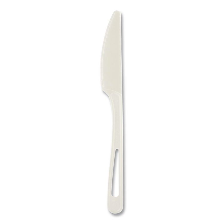 TPLA Bulk Cutlery, Knife, Plastic, Light Beige, 1,000/Carton