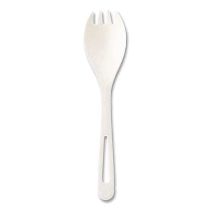 TPLA Bulk Cutlery, Spork, Plastic, Light Beige, 1,000/Carton