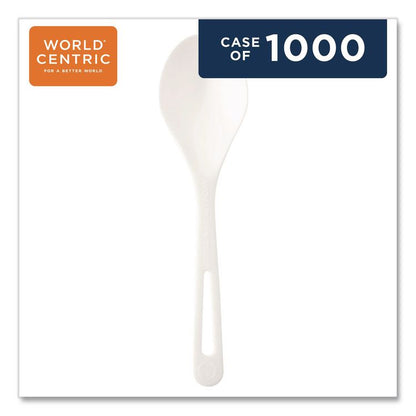 TPLA Bulk Cutlery, Soup Spoon, Plastic, Light Beige, 1,000/Carton