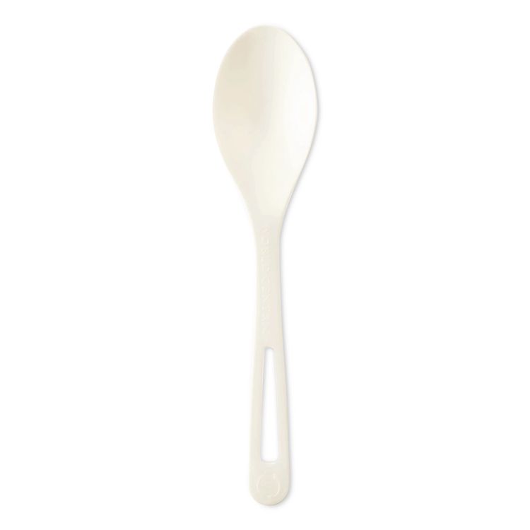 TPLA Bulk Cutlery, Spoon, Plastic, Light Beige, 1,000/Carton