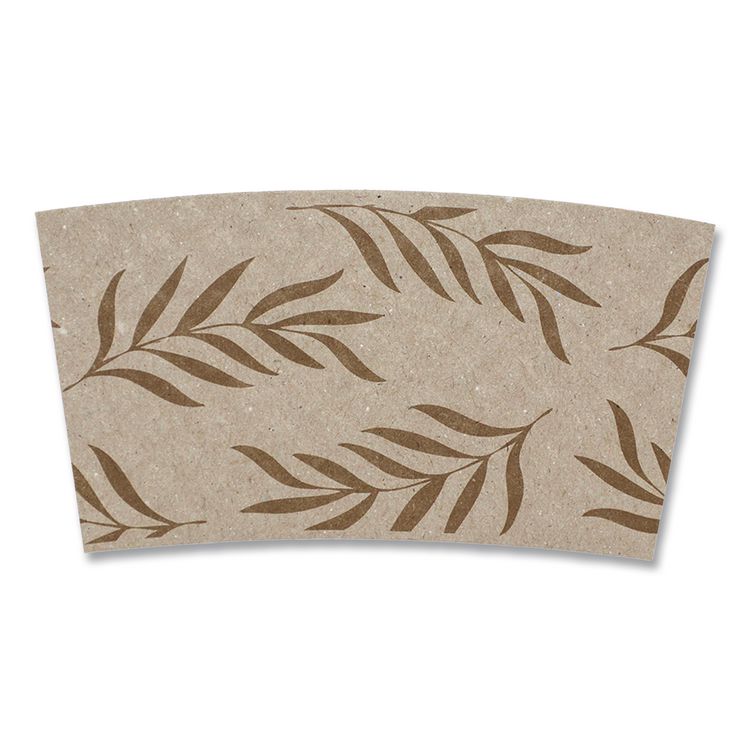 Hot Cup Sleeves, Fits 8 oz Cups, Natural, 1,000/Carton
