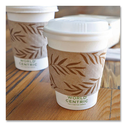 Hot Cup Sleeves, Fits 8 oz Cups, Natural, 1,000/Carton