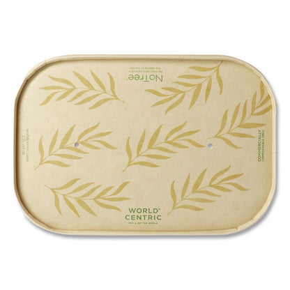 Paper Lids for Containers, 4.7 x 6.8 x 0.8, Natural, Paper, 300/Carton