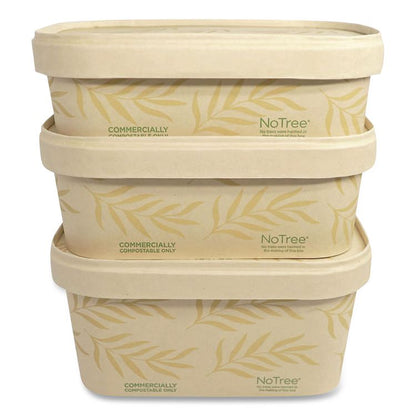 Paper Lids for Containers, 4.7 x 6.8 x 0.8, Natural, Paper, 300/Carton