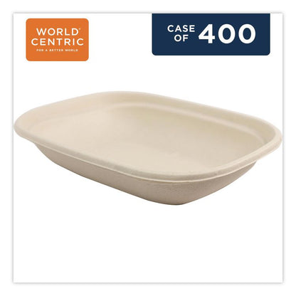 Laminated Fiber Containers, 20 oz, 6.7 x 8.7 x 1.7, Natural, Sugarcane Fiber, 400/Carton