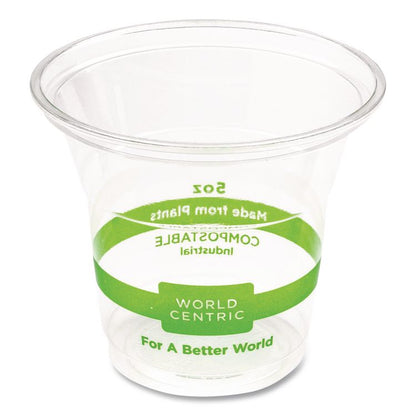 PLA Clear Cold Cups, 5 oz, Plastic, Clear, 2,000/Carton