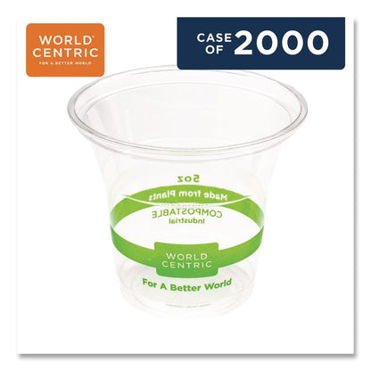 PLA Clear Cold Cups, 5 oz, Plastic, Clear, 2,000/Carton