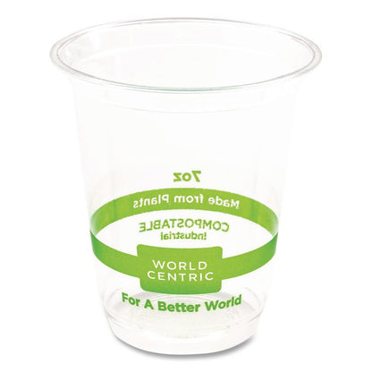 PLA Clear Cold Cups, 7 oz, Plastic, Clear, 2,000/Carton