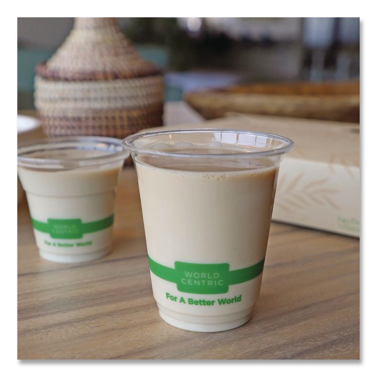 PLA Clear Cold Cups, 7 oz, Plastic, Clear, 2,000/Carton