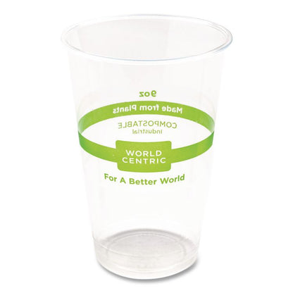 PLA Clear Cold Cups, 9 oz, Plastic, Clear, 2,000/Carton