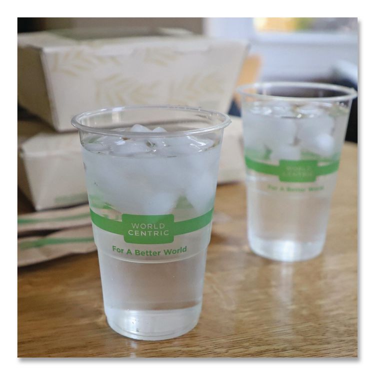 PLA Clear Cold Cups, 9 oz, Plastic, Clear, 2,000/Carton