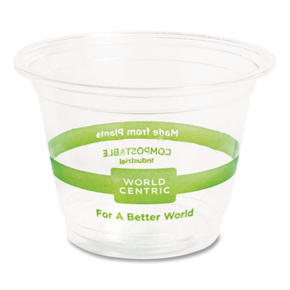 PLA Clear Cold Cups, 9 oz, Plastic, Clear, 1,000/Carton