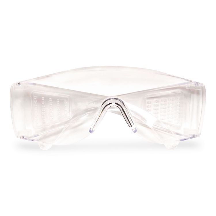 Unispec II Safety Glasses, Frameless OTG, Clear Single Lens, 50/Carton