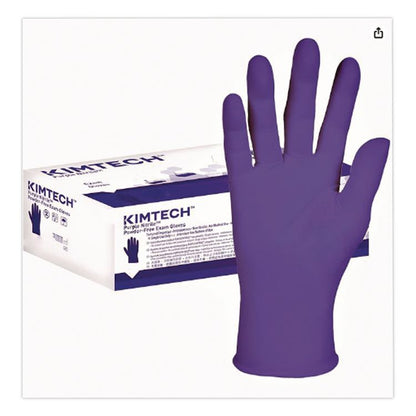 PURPLE NITRILE Exam Gloves, Powder-Free, Large, 6 mil Thick, 12" Long, Purple, 500/Carton