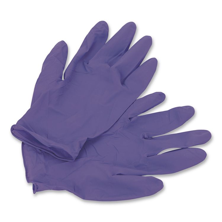 PURPLE NITRILE Exam Gloves, Powder-Free, Large, 6 mil Thick, 12" Long, Purple, 500/Carton