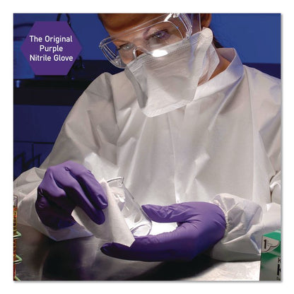 PURPLE NITRILE Exam Gloves, Powder-Free, Large, 6 mil Thick, 12" Long, Purple, 500/Carton