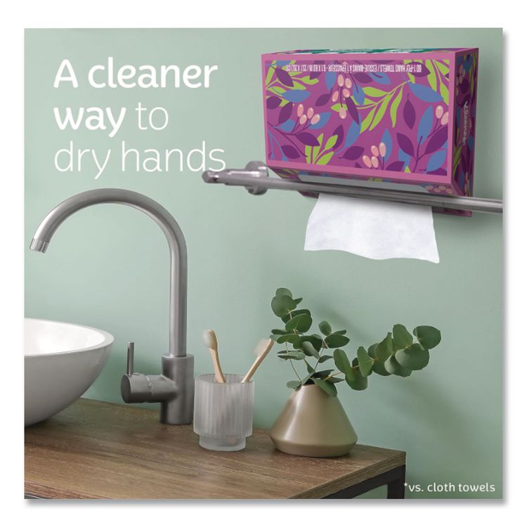 Hand Towels in a POP-UP* Box, 1-Ply, 6.8 x 9, White, 60/Box, 6 Boxes/Carton