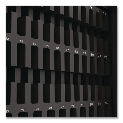 Cell Guard 30-Bay Cabinet for 32 Devices, 14.96 x 16.14 x 8.98, Black