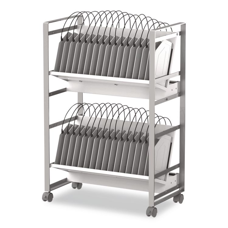 32 Bay Open Charging Cart for 32 Devices, 27 x 14.75 x 39.75