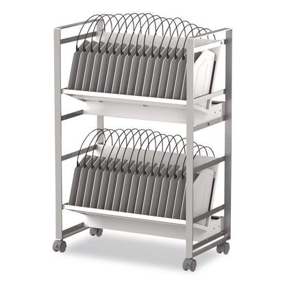 32 Bay Open Charging Cart for 32 Devices, 27 x 14.75 x 39.75