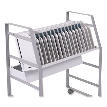 16 Tablet/Chromebook Open Charging Cart for 16 Devices, 27 x 14.75 x 30