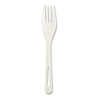 Cutlery Dispenser Refills, Fork, Plastic, Light Beige, 100/Bag, 10 Bags/Carton