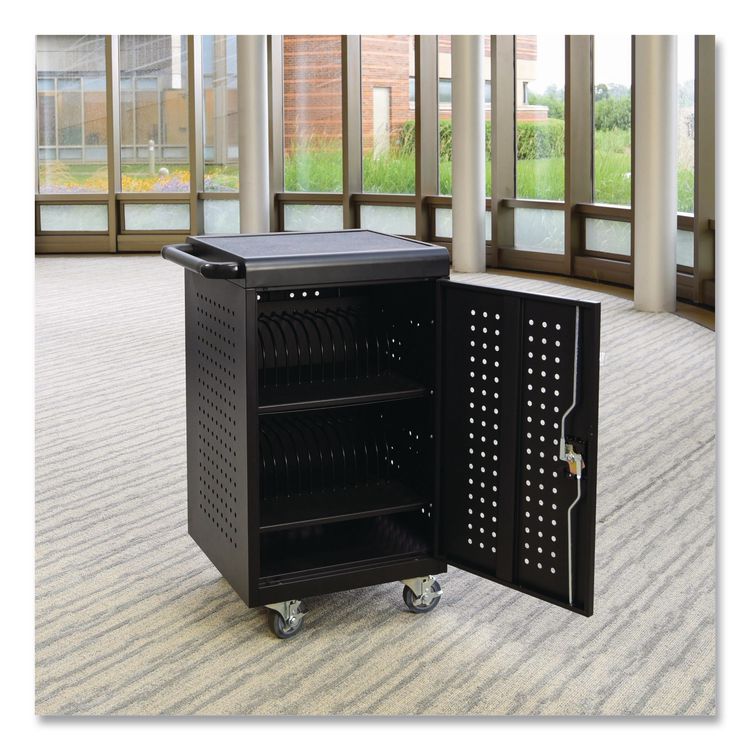 30 Tablet/Chromebook Charging Cart for 30 Devices, 20.9 x 21.1 x 37.6