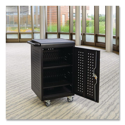 30 Tablet/Chromebook Charging Cart for 30 Devices, 20.9 x 21.1 x 37.6