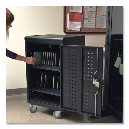 30 Tablet/Chromebook Charging Cart for 30 Devices, 20.9 x 21.1 x 37.6
