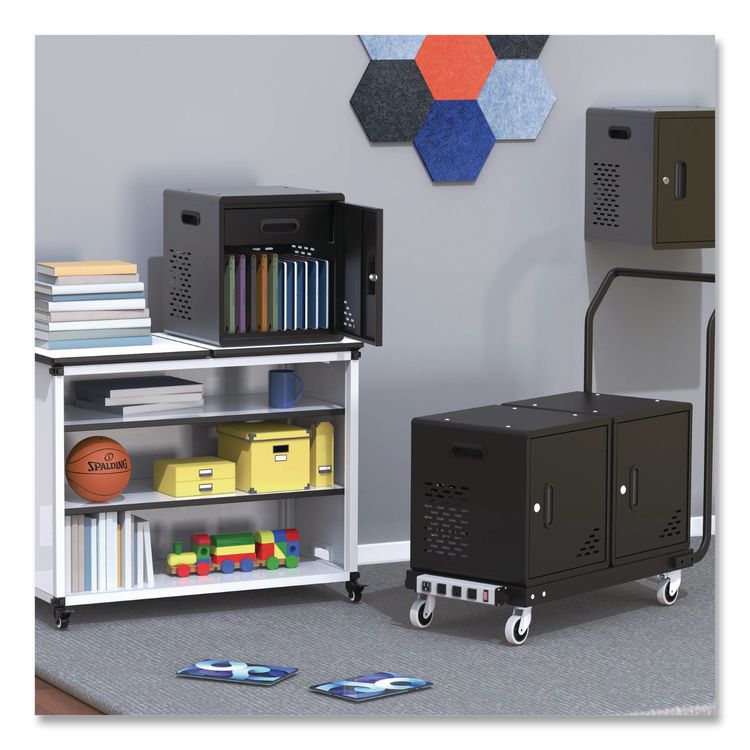 Modular Charging Cabinet for 10 Devices, 15  x 15 x 16.75