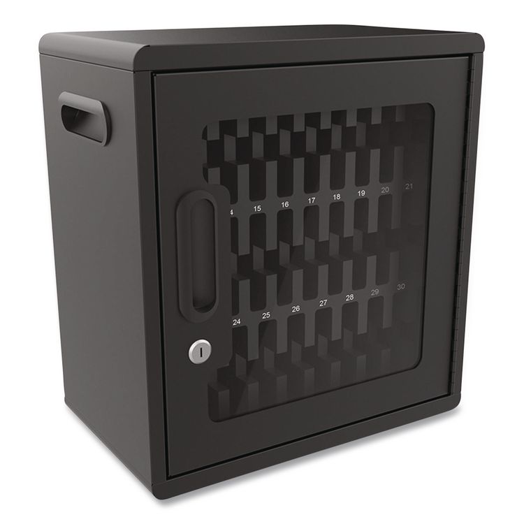 Cell Guard 30-Bay Cabinet for 32 Devices, 14.96 x 16.14 x 8.98, Black