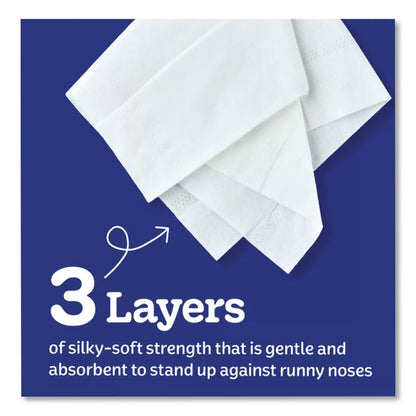 Ultra Soft Facial Tissue, 3-Ply, White, 120 Sheets/Box, 4 Boxes/Pack, 8 Packs/Carton