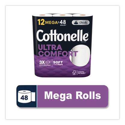 Ultra ComfortCare Toilet Paper, Soft Tissue, Septic Safe, 2-Ply, White, 284 Sheets/Roll, 12 Rolls/Pack, 48 Rolls/Carton