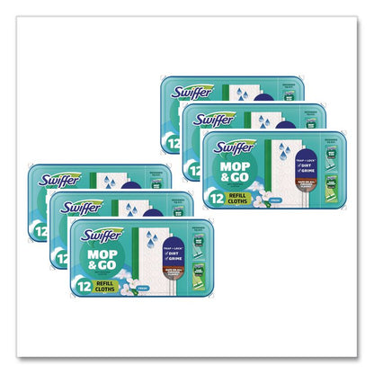 Wet Refill Cloths, 8 x 10, Fresh Scent, White, 12/Box, 6 Boxes/Carton
