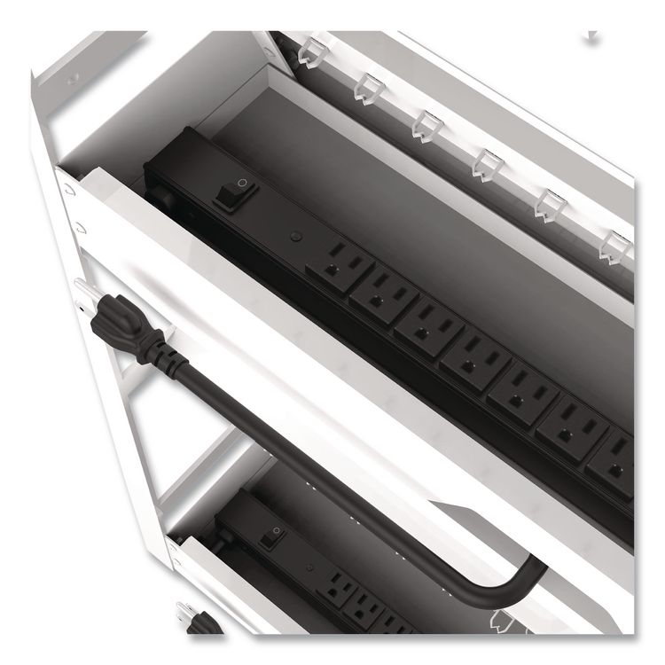 32 Tablet/Chromebook Open Charging Cart for 32 Devices, 27 x 14.75 x 39.75