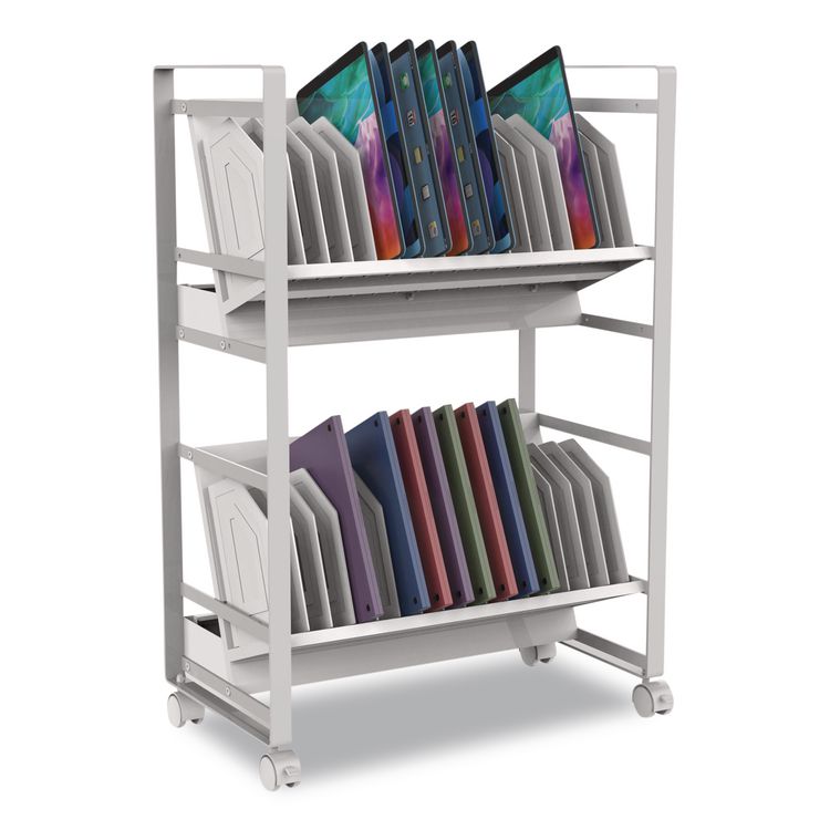 32 Tablet/Chromebook Open Charging Cart for 32 Devices, 27 x 14.75 x 39.75