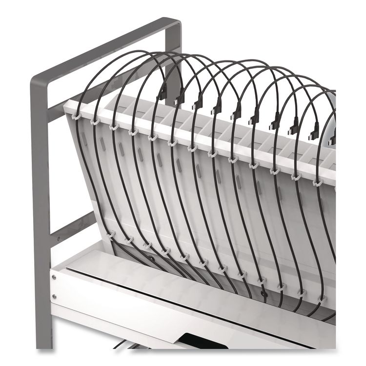32 Bay Open Charging Cart for 32 Devices, 27 x 14.75 x 39.75