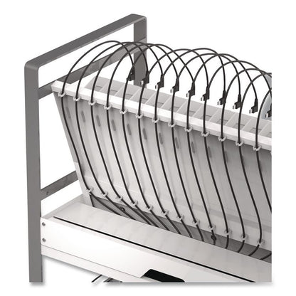 32 Bay Open Charging Cart for 32 Devices, 27 x 14.75 x 39.75