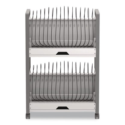 32 Bay Open Charging Cart for 32 Devices, 27 x 14.75 x 39.75