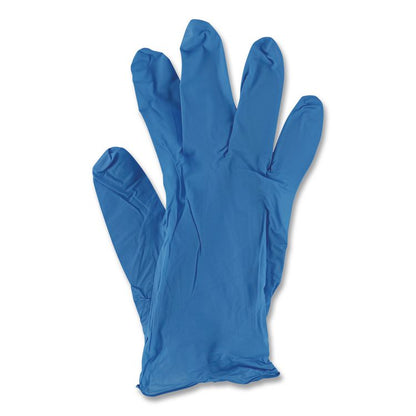 Blue Disposable Nitrile Gloves, 370 Series, Powder-Free, Medium, 3 mil Thick, 9.5" Long, Blue, 100/Box, 10 Boxes/Carton