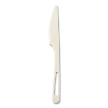Cutlery Dispenser Refills, Knife, Plastic, Light Beige, 100/Bag, 10 Bags/Carton