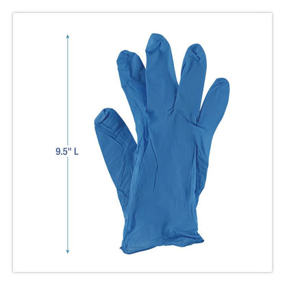 Blue Disposable Nitrile Gloves, 370 Series, Powder-Free, X-Large, 3 mil Thick, 9.5" Long, Blue, 100/Box, 10 Boxes/Carton