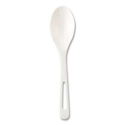 Cutlery Dispenser Refills, Spoon, Plastic, Light Beige, 100/Bag, 10 Bags/Carton