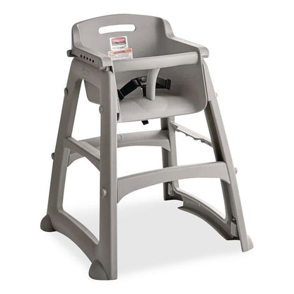 Sturdy Chair High Chair without Wheels, Supports Up to 33 lbs, 30.76" Seat Height, Platinum